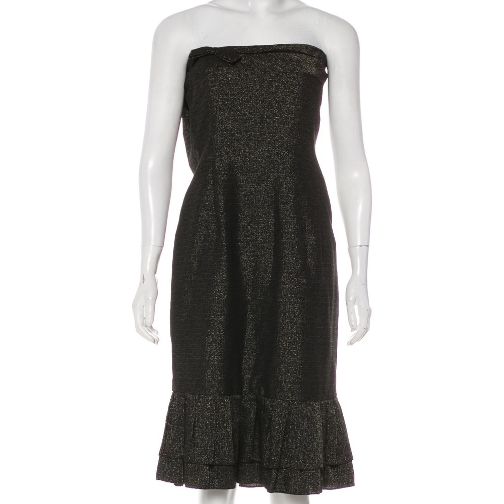 BADGLEY MISCHKA Strapless Cocktail Dress